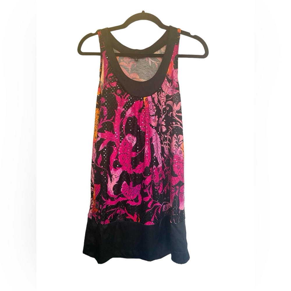 Express Party Mini Dress Black & Pink l Size: XS